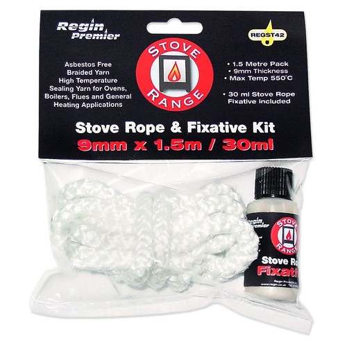 White stove rope door - white,